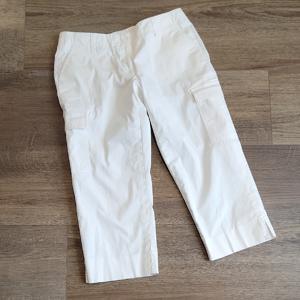 Calvin Klein Cargo Capri Pants - Summer White Womens Size 6